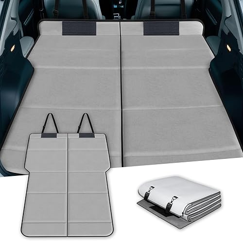 Colchón para maletero de automóvil, material grueso, colchón extendido libre de inflables con 2 almohadas, tapete portátil para dormir para el hogar