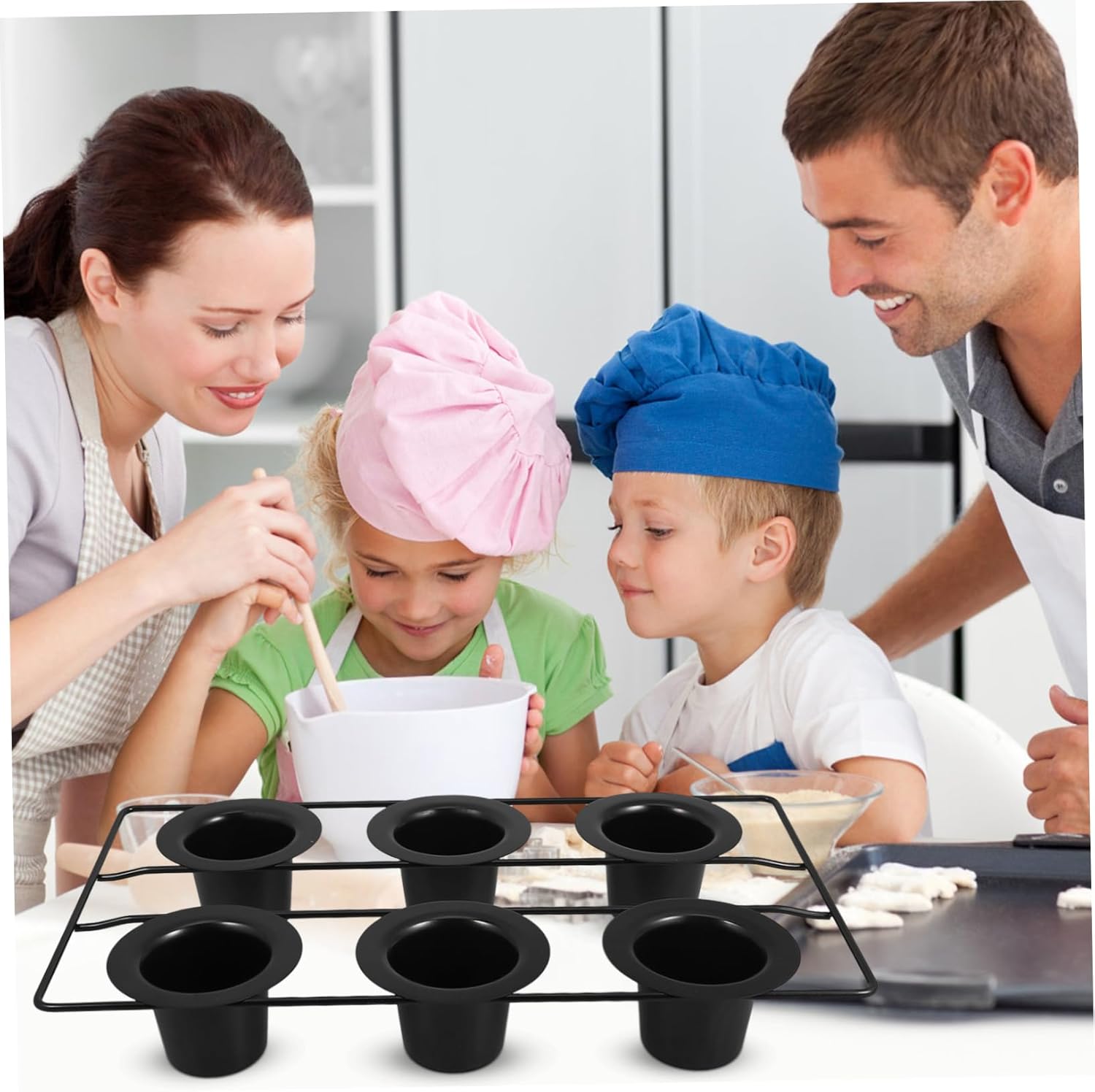 Heavy Duty Carbon Steel Muffin Pans Nonstick Cupcake Tins Cheesecake Pans for Versatile Baking