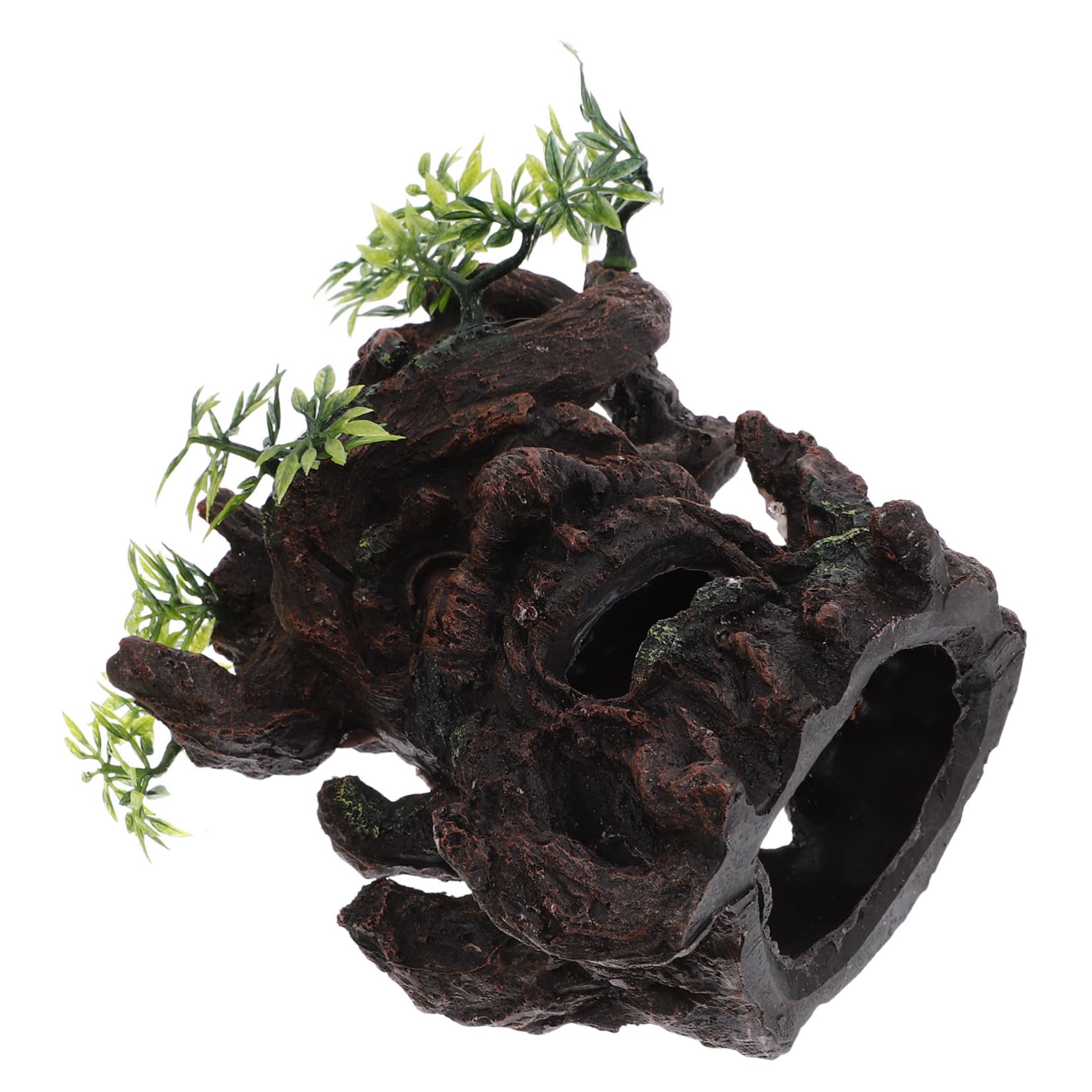 Toddmomy 2pezzi Per Gamberetti Decorazione Stump Per Nascondiglio Per e Rettili Accessorio Per Acquari e Terrari Design Realistico e