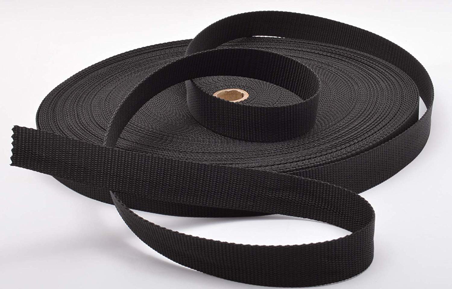 Trimz Black Polypropylene Webbing - 25Mm - 10Mtr Reel