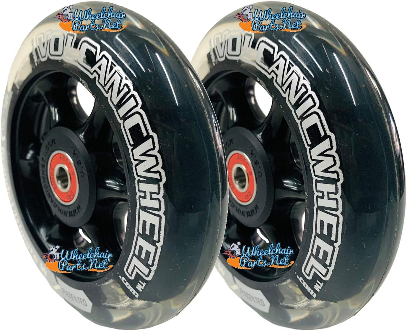 Lighted Caster Wheels in 3, 4, 5 and 6 Size with 1 Hub and 5/16 Bearings (5 x 1)