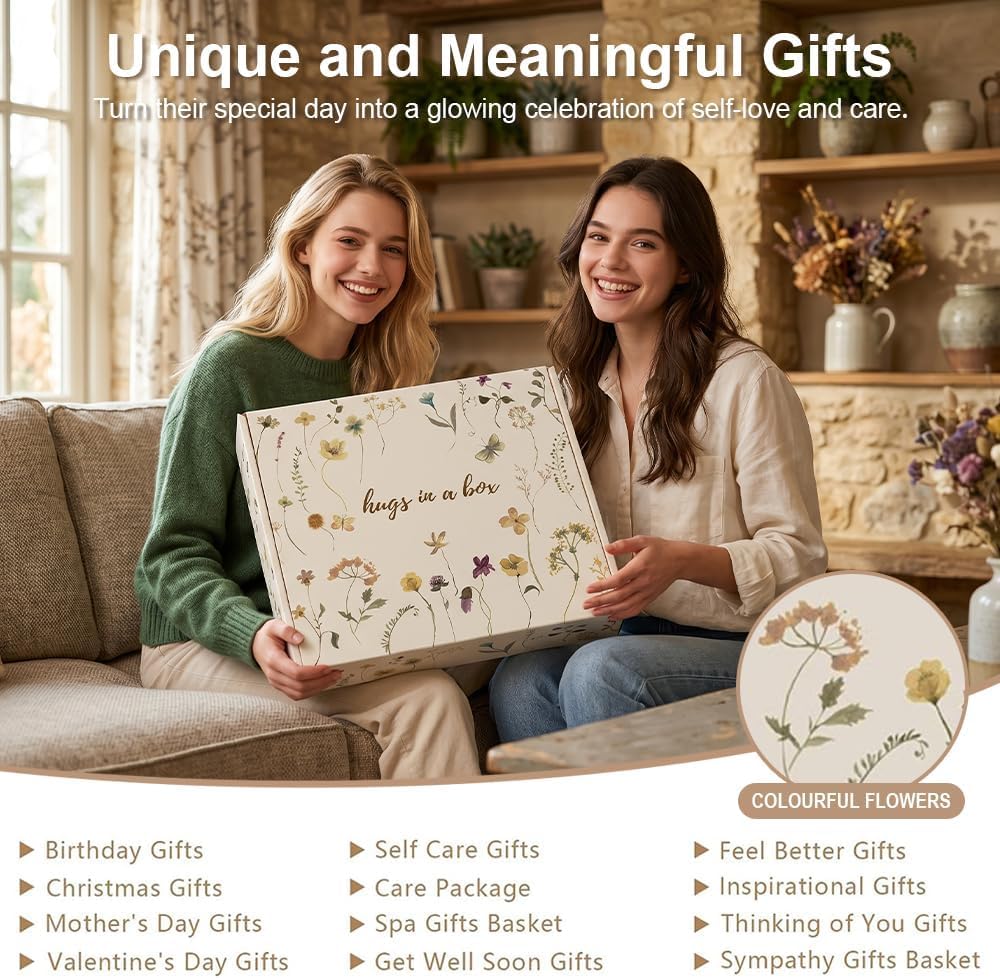 HoldOneLight Spa-Geschenkset für Frauen, Selbstpflege-Set für Mütter, Verwöhnset zum Geburtstag und zum Muttertag, „Ich denke an dich“-Geschenk zur Genesung für Freundinnen und Schwestern