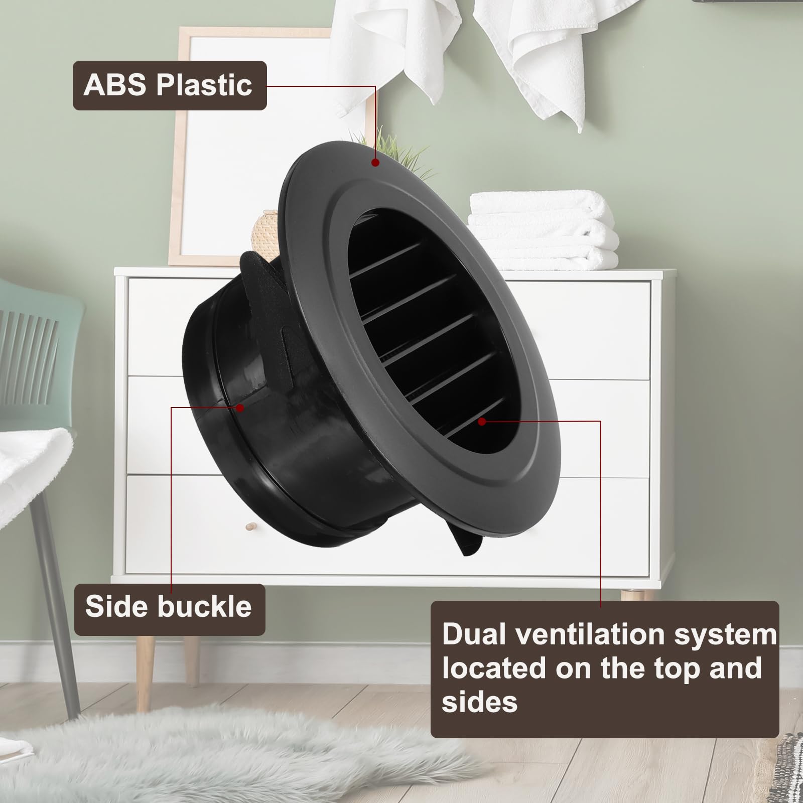 PATIKIL 4 Inch Round Air Vent Cover - Image 3