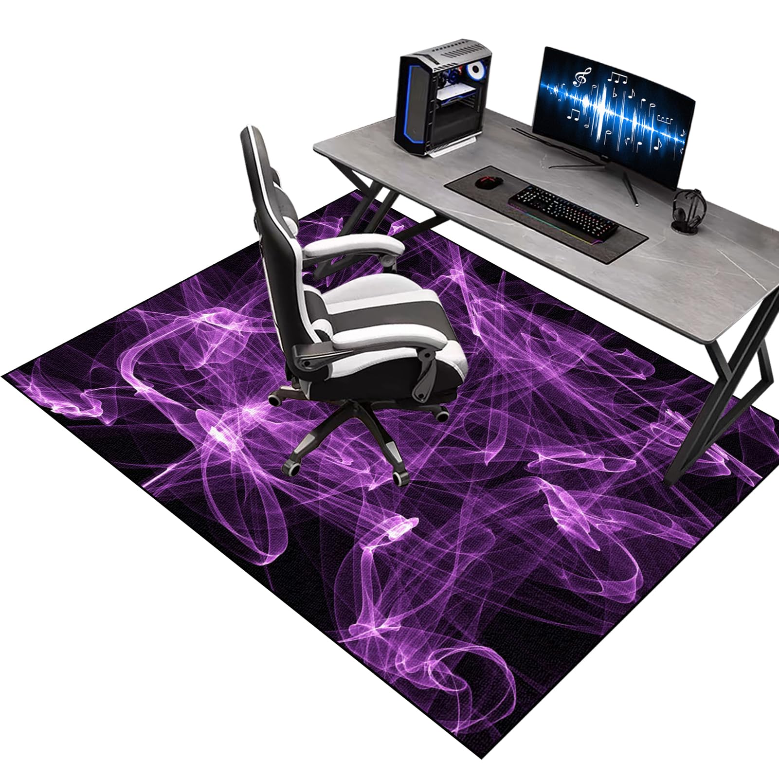 Gaming Dywan Krzesło 170 x 230 cm Mata na krzesło komputerowe, mata na krzesło biurowe, dywan do gier, podłoga, mata na krzesło inwalidzkie, mata wielofunkcyjna mata ochronna
