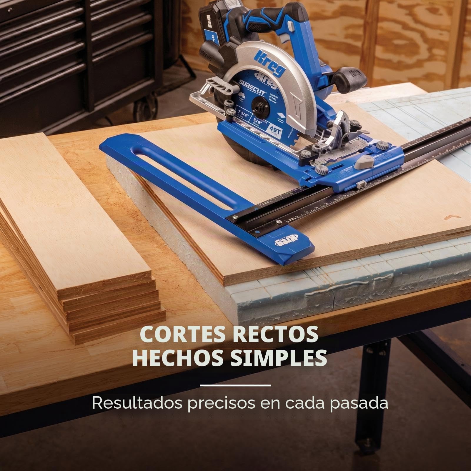 Mordaza de sujeción rápida Kreg Classic 76 mm - compatible con la plantilla para agujeros de bolsillo serie 300, gran fuerza de sujeción, perfecta para bricolaje y artesanos