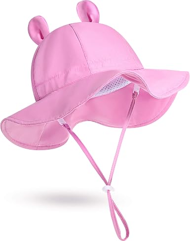 Baby Girls Sun Hat Adjustable Toddler 