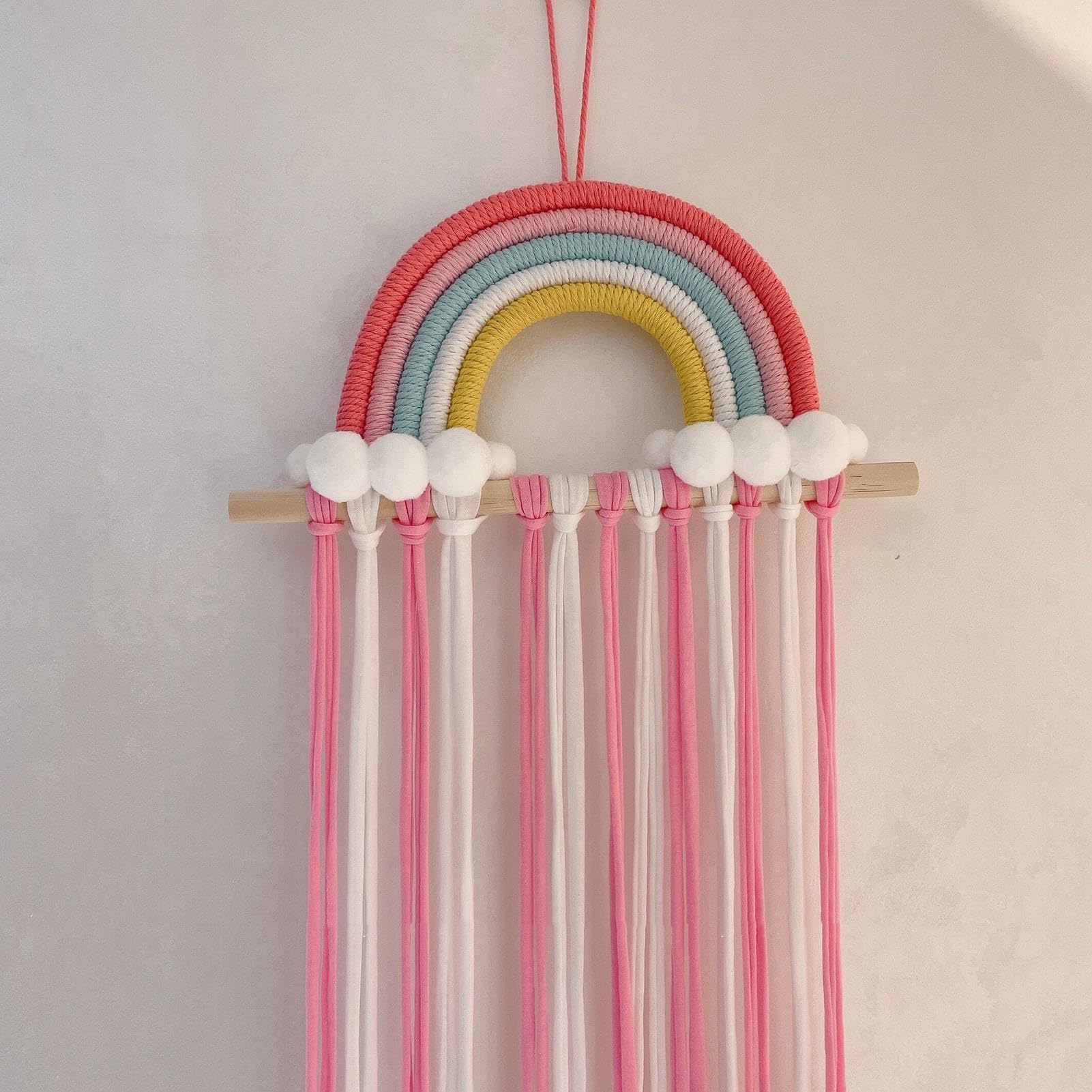 Soporte para lazos para el pelo de niñas – Organizador montado en la pared, estante de clip decorativo con almacenamiento de múltiples ranuras