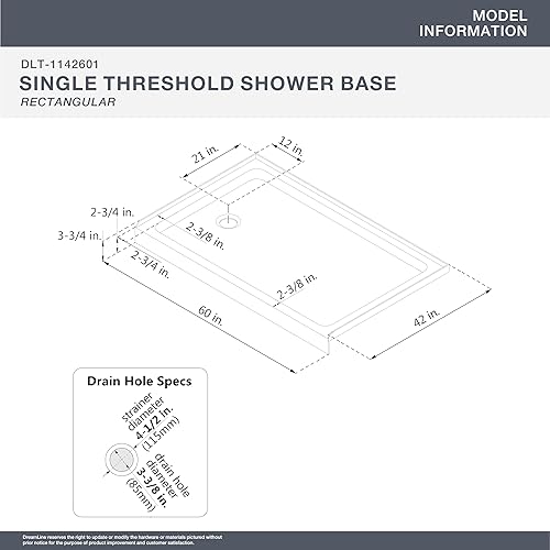 Miniatura 70 de DreamLine SlimLine - Base de ducha, DLT-1134602 Blanco,Biscuit,Negro,Gris (Slate Gray),https:/ www.Yaxa/dp/undefined