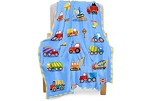 BOOPBEEP Construction Toddler Blanket for Boys Girls, Your Kids' New Cozy Buddy