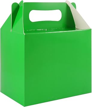 SHATCHI 10Pcs Assorted Party Food Lunch Boxes Takeaway Containers 14x12x10 cm - Meal Treat, Candy, Cookie, Toys, Cake Packing for Kids Birthday, Wedding, Catering Events, Picnics Party Bags