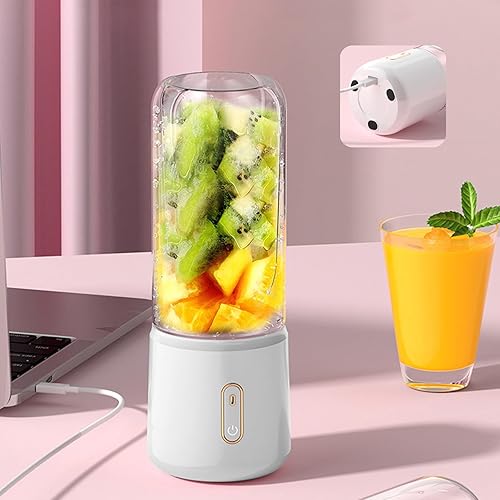 Miniatura 4 de Licuadora personal portátil para batidos y batidos, exprimidor de frutas recargable por USB con 6 cuchillas, licuadoras de mano para viajes