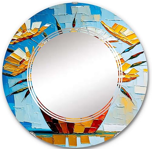 Miniatura 6 de DesignQ Still Life - Espejo de tocador, espejo de baño, espejo de pared para sala de estar, dormitorio, espejo ovalado, grande, 20 x 30 pies, 24 x