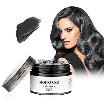 EFLY Hair Wax, 4.23 oz-Instant Hairstyle Cream Pomades for Party Cosplay Easy Cleaning, Black 1, Chemical-hair-dyes, Made of 100% Natural Ingredients