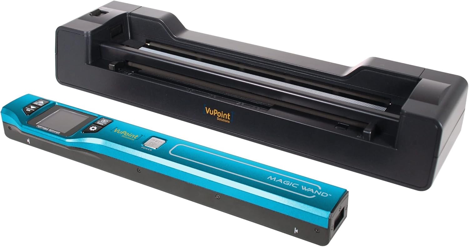 Vupoint Solutions Magic Wand with Portable Handheld Scanner & Auto-Feed Dock (PDSDK-ST470T-VP)