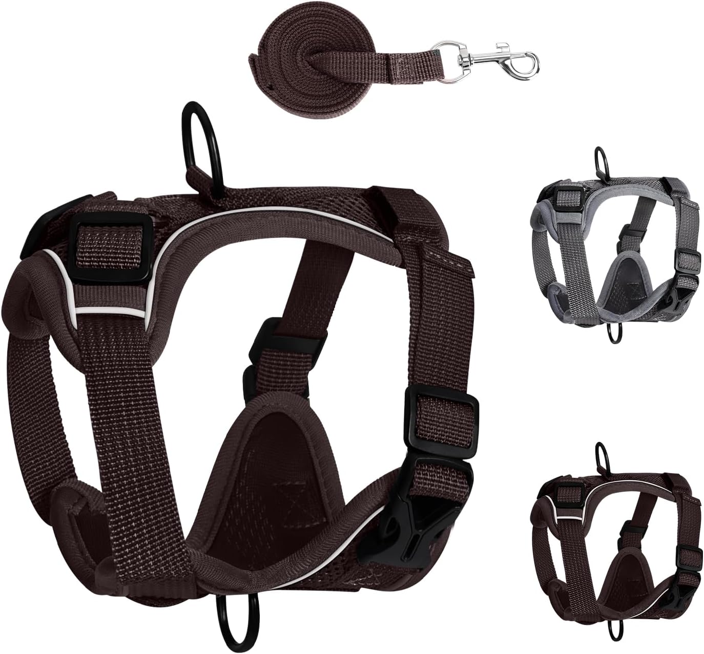 Dog Harness Adjustable Reflective Oxford Easy Control