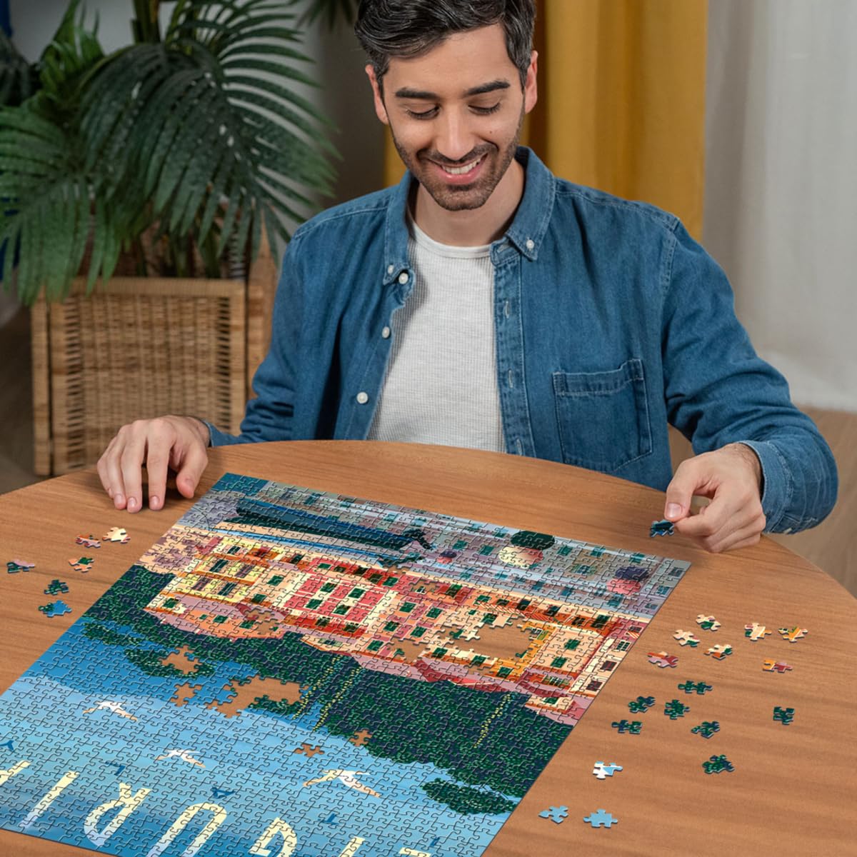 Ravensburger - Puzzle Cartolina dalla Liguria, 1000 Pezzi, Puzzle Paesaggi per Adulti e Ragazzi, Idea Regalo per Lei o Lui, 70x50 cm
