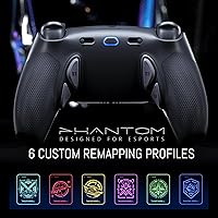 Vista 6 de HEXGAMING PHANTOM Pro Controller with 4 Remappable Buttons, 6 Remapping Profiles, 8 Interchangeable Analog Stick, and Adjustable Triggers Compatible
