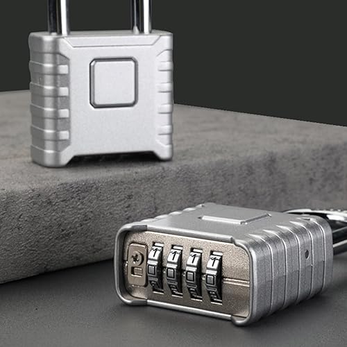 Miniatura 8 de Outdoor Long Shackles Combination Padlock with Password Heavy Duty for Secure Use in Gym Lockers & Fence