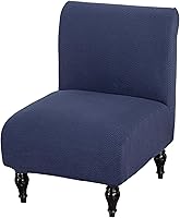 Vista 12 de HAOYONG - Funda de silla sin brazos de acento, funda elástica para silla deslizante con estampado, fundas protectoras para muebles, fundas