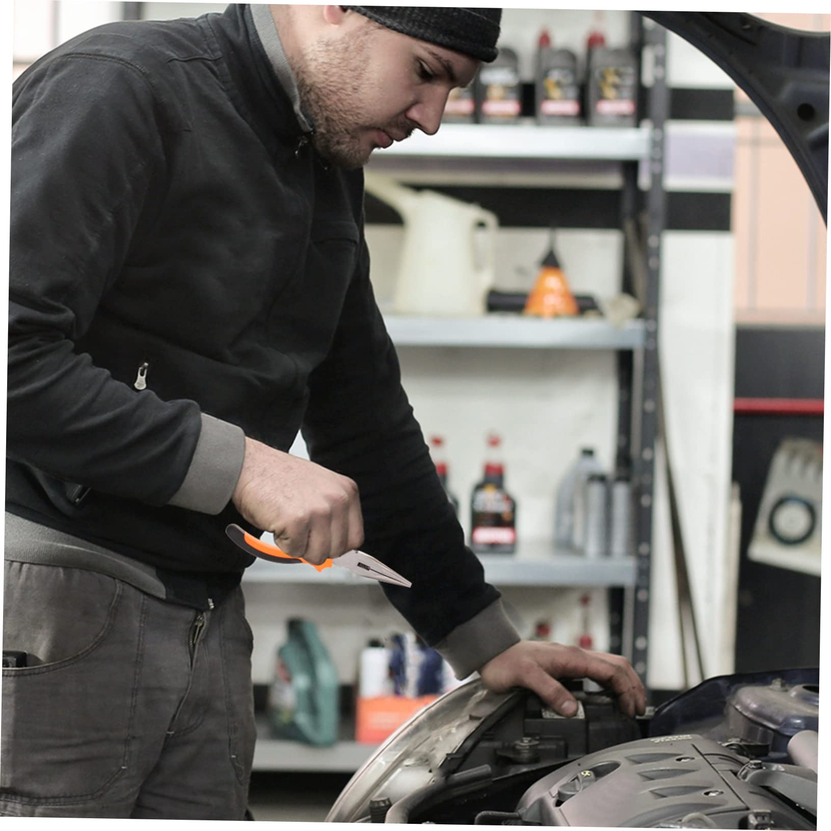 Kit de Reparación de Neumáticos para Automóviles 100 Piezas | Kit Reparación Neumáticos Coche Portátil, Kit de Herramientas para Coche, Fácil de Operar y Ligero