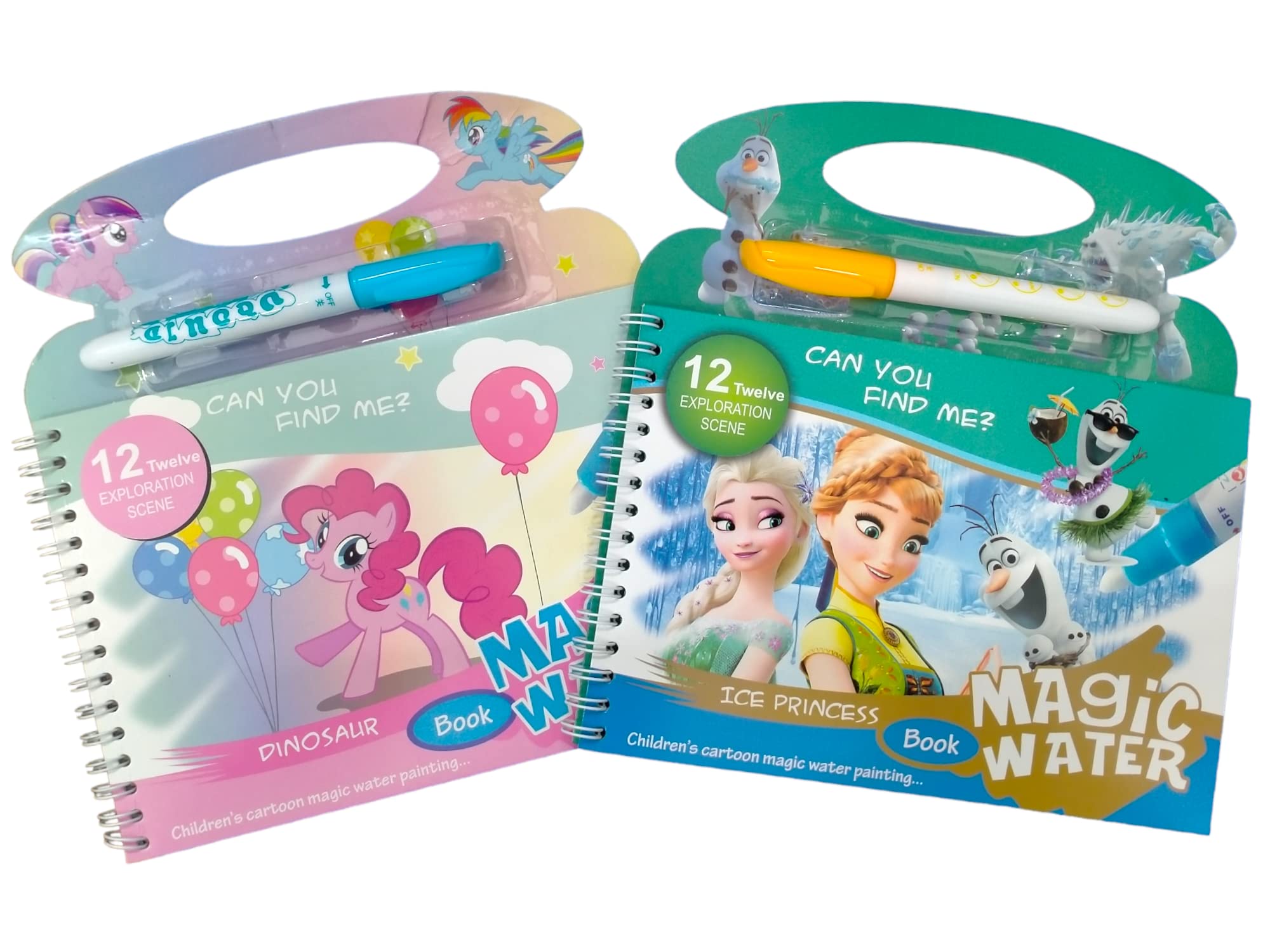 Caught Trendy Combo of 2 Character Magic Paint with Water Coloring Books for Toddler, Reusable Art & Craft Activity Book Learning and Educational Toy for Kids, Pack of 2 (Multicolor). (B0BXB7PC3B) Amazon Price History, Amazon Price Tracker