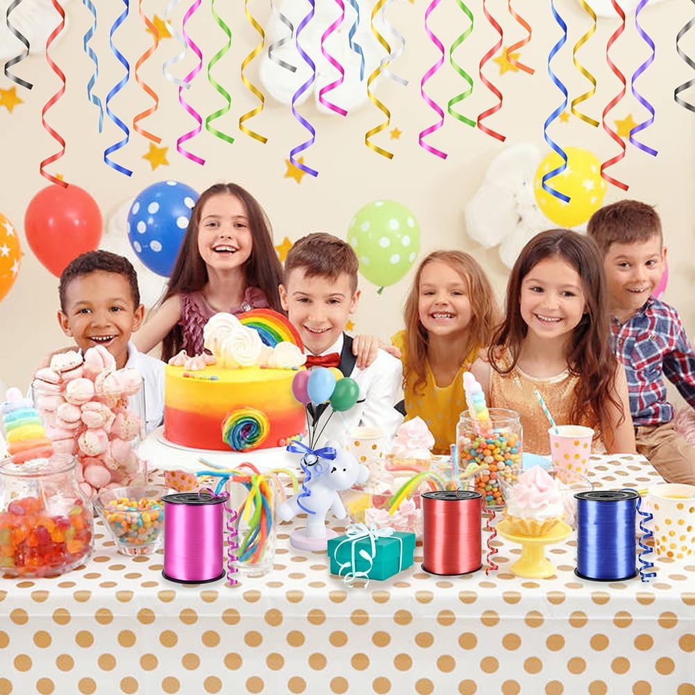 Red Ribbon,500 Yard Curling Ribbons for Crafts, Balloon String, 3/16" Ribbon String for Gift Wrapping, Florist Flower Red (1 Roll) - Image 3