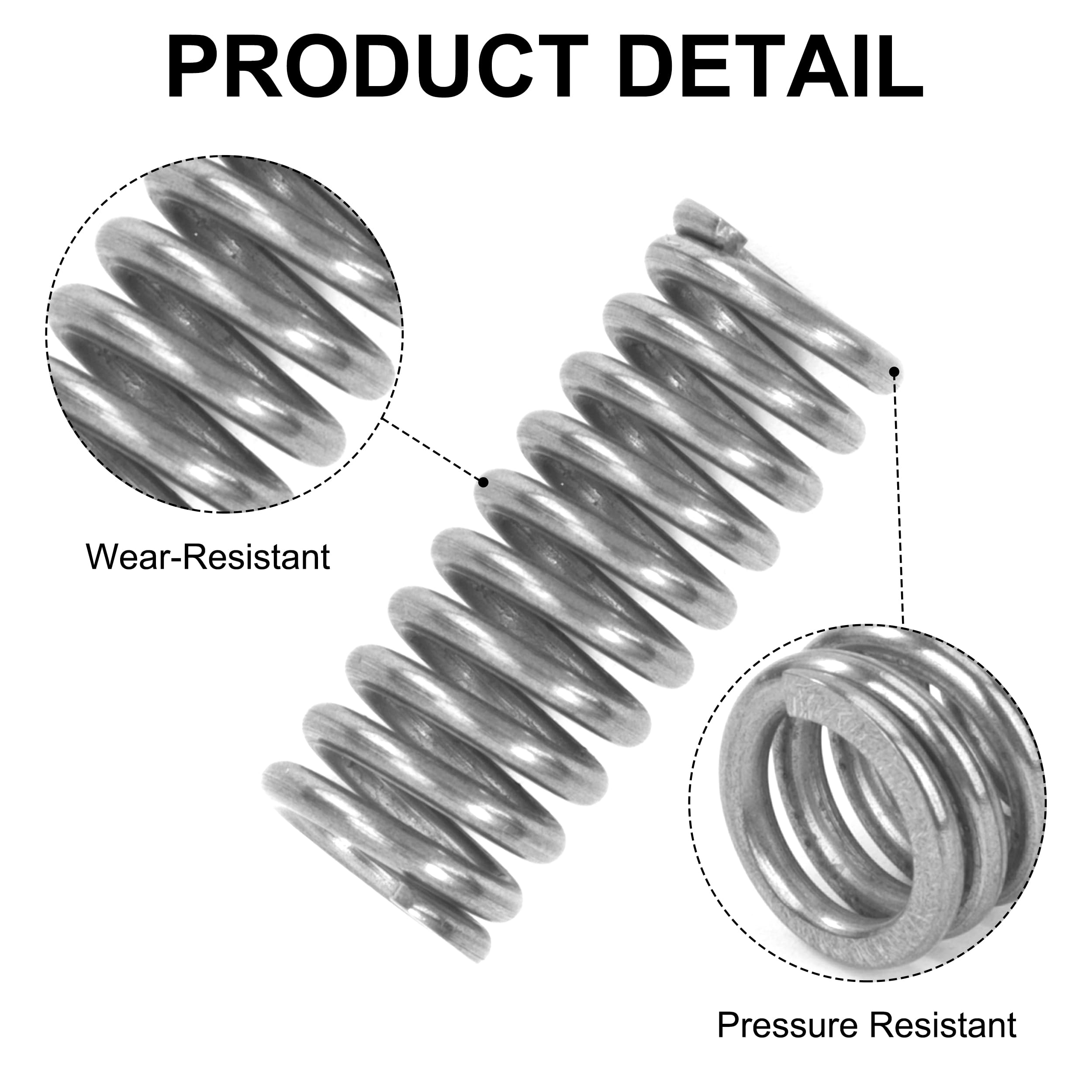 10 Molle Di Compressione In Acciaio Inox 304 - 30mm, Diametro 13mm, Forza 9kg Per Meccanica E Elettrodomestici - Foto 5