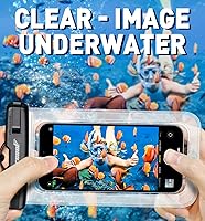 Vista 6 de Hiearcool Bolsa impermeable para teléfono, funda impermeable para iPhone, bolsa seca impermeable para teléfono celular, para cruceros, viajes