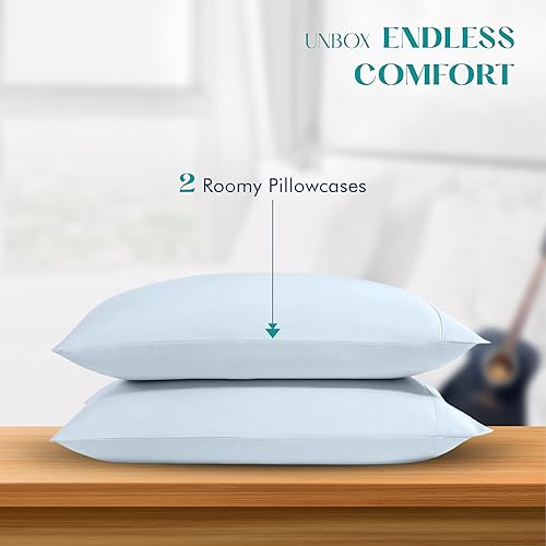 Miniatura 65 de XOOX Linen Juego de sábanas tamaño Queen 100% algodón egipcio, juego de sábanas de lujo de 1200 hilos de algodón egipcio tamaño Queen