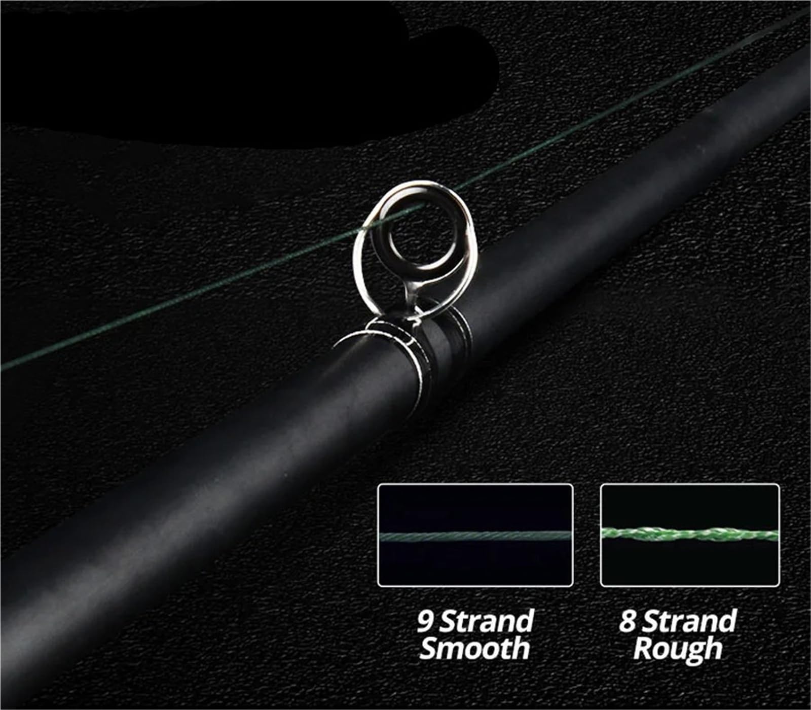 Ligne de poisson tressée 1000M, fil de tresse PE multifilament à 9 brins