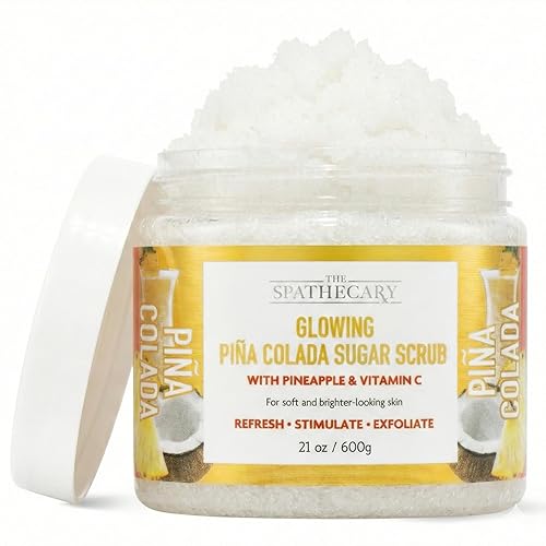 Miniatura 17 de Exfoliante de azúcar de pomelo y mango: exfoliante e hidratante con manteca de karité y Vitmain C para ayudar a iluminar y suavizar la piel para un