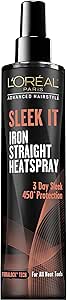 L'Oréal Paris Advanced Hairstyle SLEEK IT Iron Straight Heatspray, 5.7 fl. oz. (Packaging May Vary)