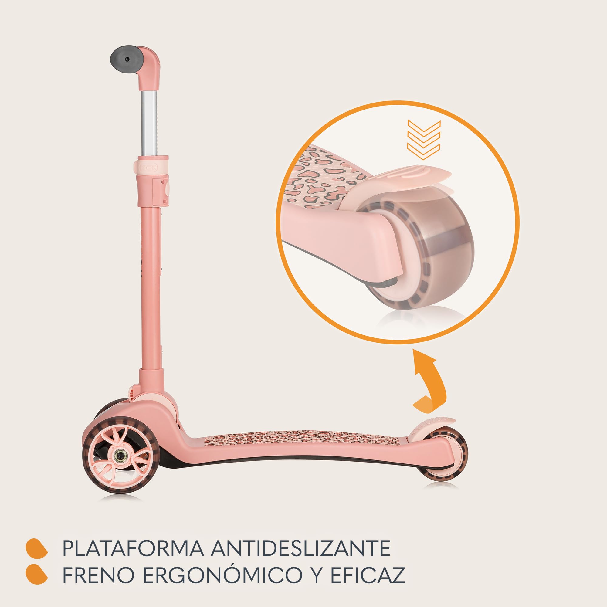 LIONELO Franky Bicicleta y Patinete 2 en 1 para niños de hasta 50 kg, Apto para niños de 1 a 7 años, con Asiento y Manillar Ajustables, Ruedas LED, Marco Reforzado