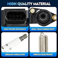 Vista 3 de Paquete de bobinas de encendido + bujías de iridio para Mercedes-Benz S550 C230 C280 C300 C350 CL550 CLK350 CLK550 CLS550 E350 E550 G550 GL450 ML350