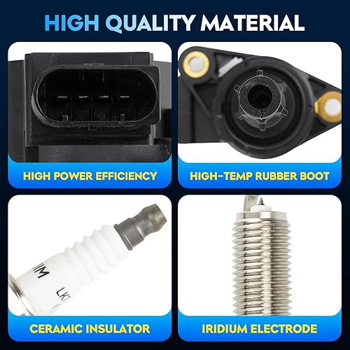 Miniatura 3 de Paquete de bobinas de encendido + bujías de iridio para Dodge Sprinter 2500 3500 Mercedes-Benz C230 C280 C300 C350 CL550 CLK350 CLK550 CLS550 E350