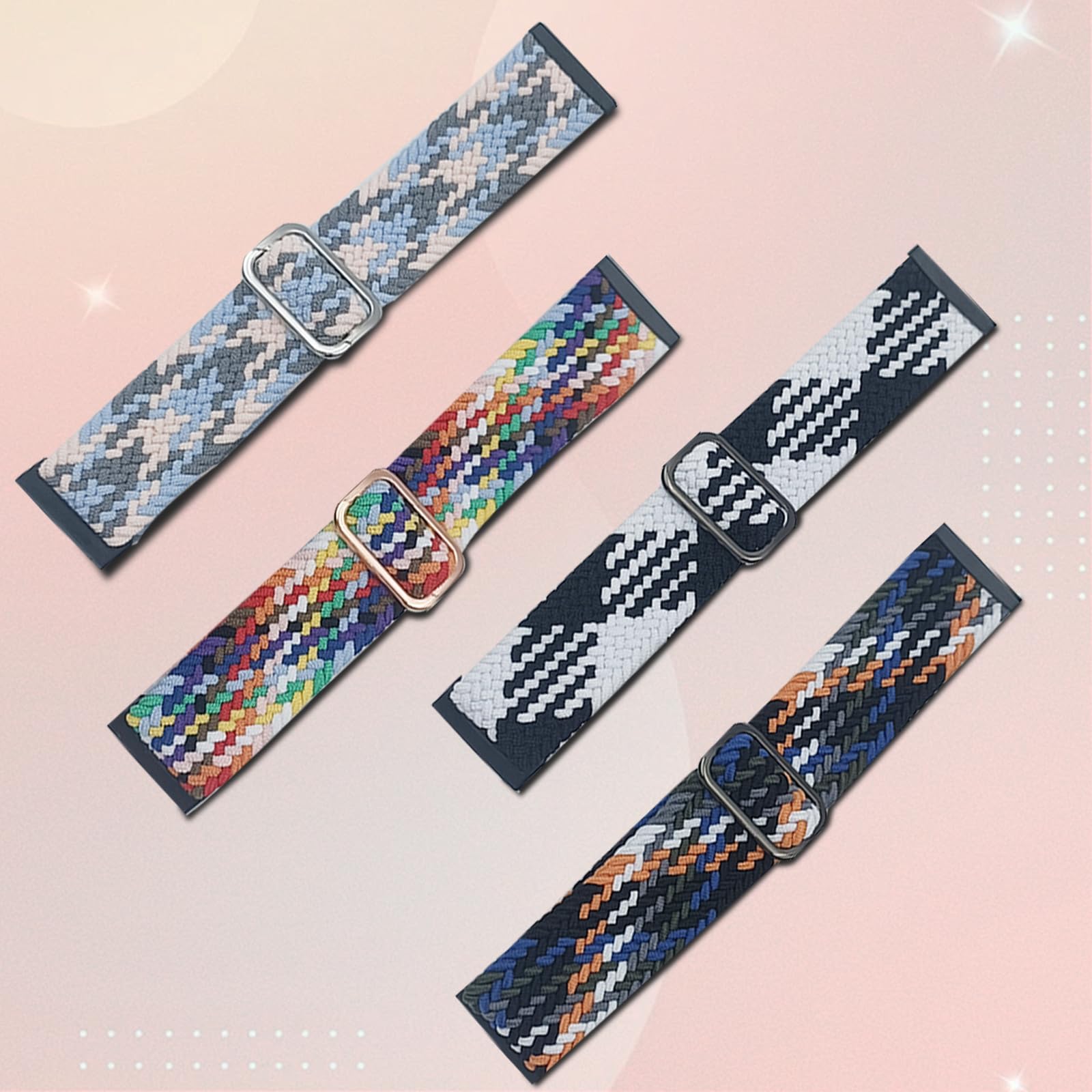 Cinturino Magnetico In Acciaio Inox Per Fitbit Versa 4/3/Sense 2/Sense | HAYONLIY Regolabile E Leggero | Donne Eleganti