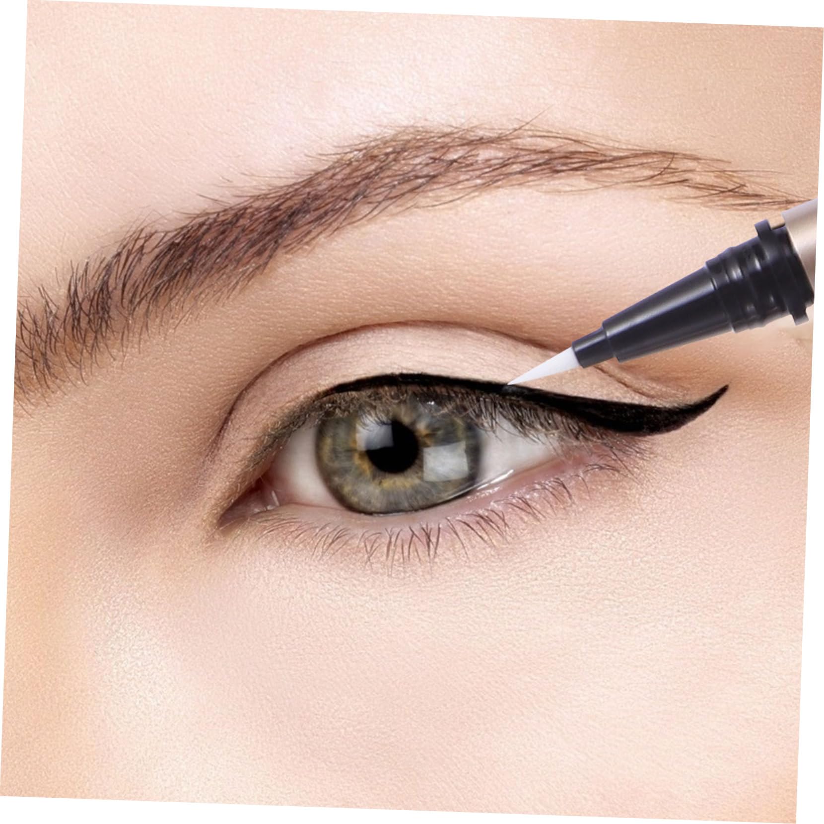 Tubetti Eyeliner Vuoti Ricaricabili in Plastica 5 Pezzi 1ml Colore Oro per Conservare Eyeliner o Olio Unghie per Negozi e Saloni Cosmetici