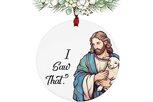 Joyful Jesus Ceramic Christmas Ornament