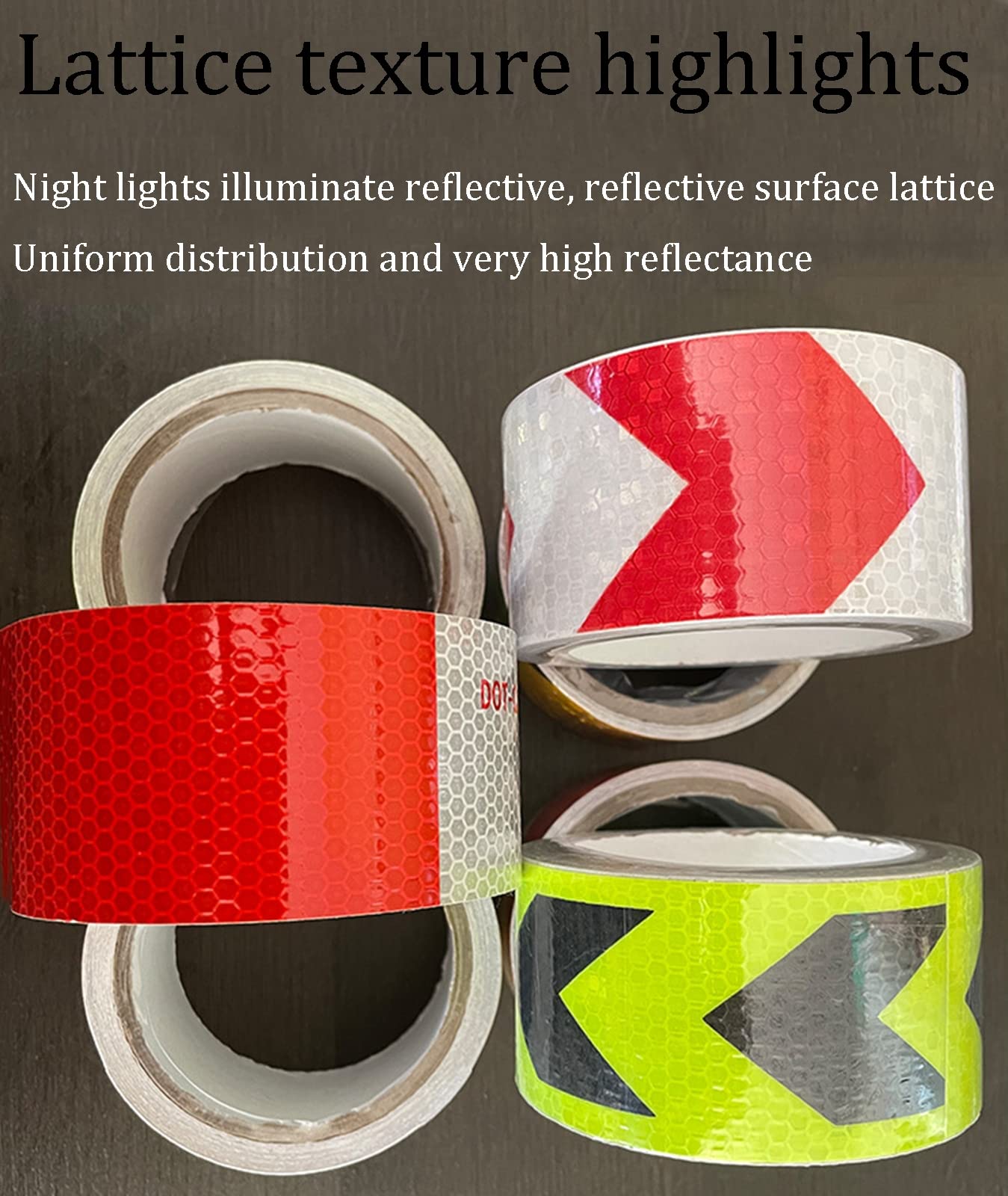 Markierungsband, Bodenmarkierungsband, Hazard Tape,Floor Marking Tape,High Viscosity,Waterproof,Fade Resistant,Durable,Weather(Bianco)