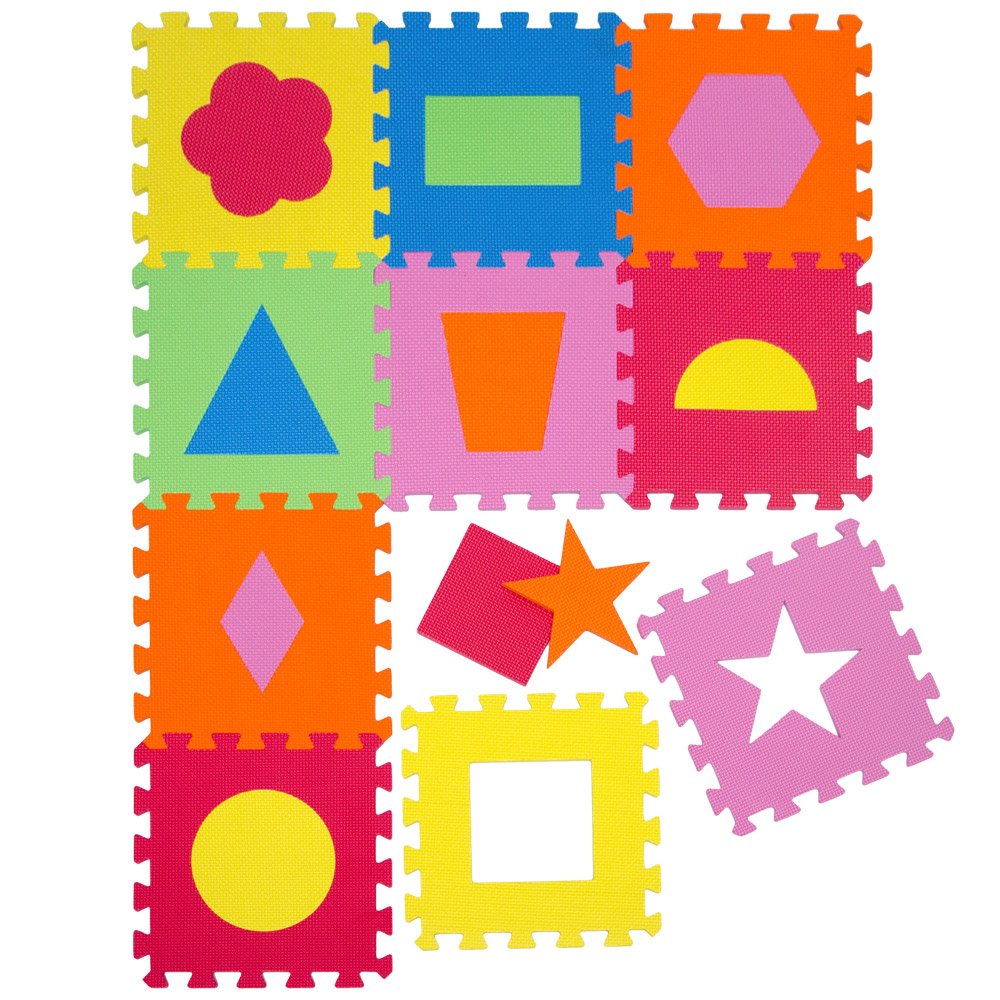 LittleTom 9-teilige Spielmatte ab Null – 30x30 cm Puzzlematte aus EVA-Schaum