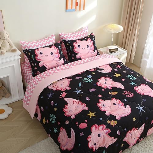 Miniatura 9 de Juego de edredón de dinosaurio de 7 piezas, tamaño individual para niños, estampado 3D, boceto de dinosaurio, juego de cama en una bolsa para niños,