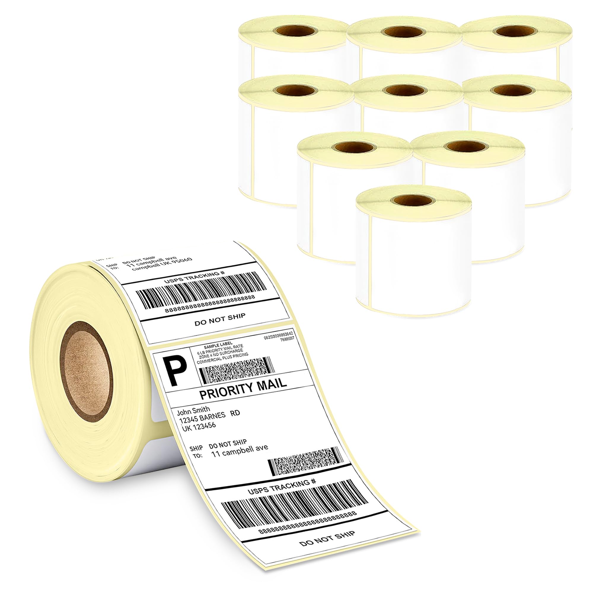 GLUN® Direct Thermal Label Stickers,4x6 Inch (100x150mm), 400 Labels Per Roll Compatible with Thermal Printers, Self-Adhesive Shipping Labels Pack of 1 — Amazon image 13
