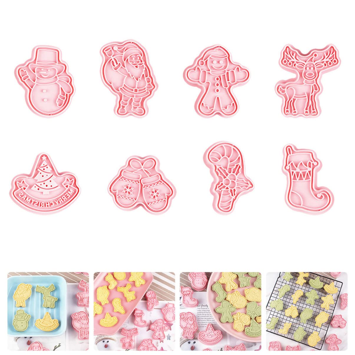 PRETYZOOM 32 Piezas Molde De Galletas Moldes Para Dulces Diy Molde Para Pastel Molde Para Galletas De Prensa De Galletas Amante De La Repostería Molde De Torta Rosa Páginas