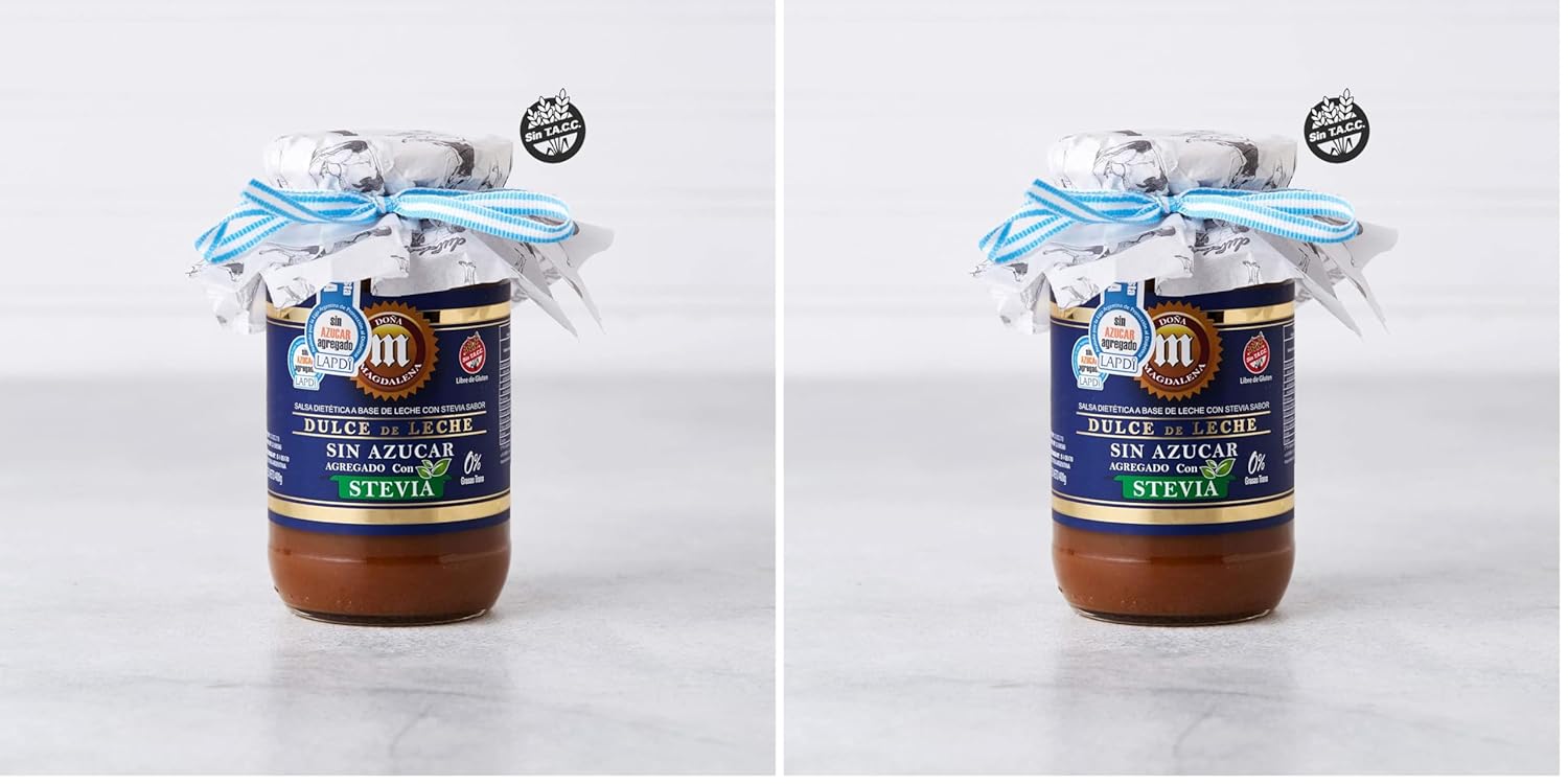 Dulce de leche doña magdalena not sugar whit stevia, gluten free, traditional made in Argentina. (Pack of 2)