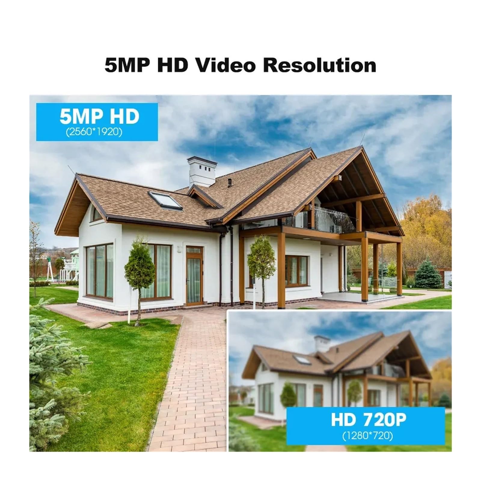 Caméra de sécurité WiFi POE 5MP 4CH