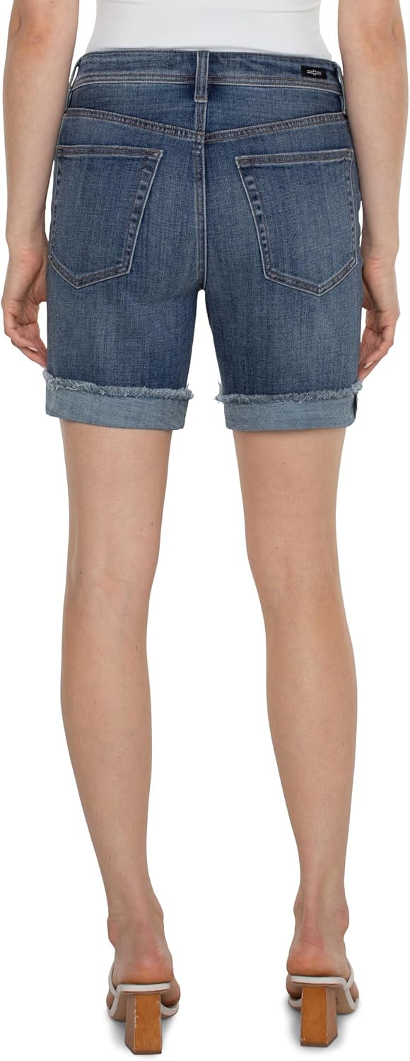 Liverpool Women's Boyfriend Fray Cuff Short