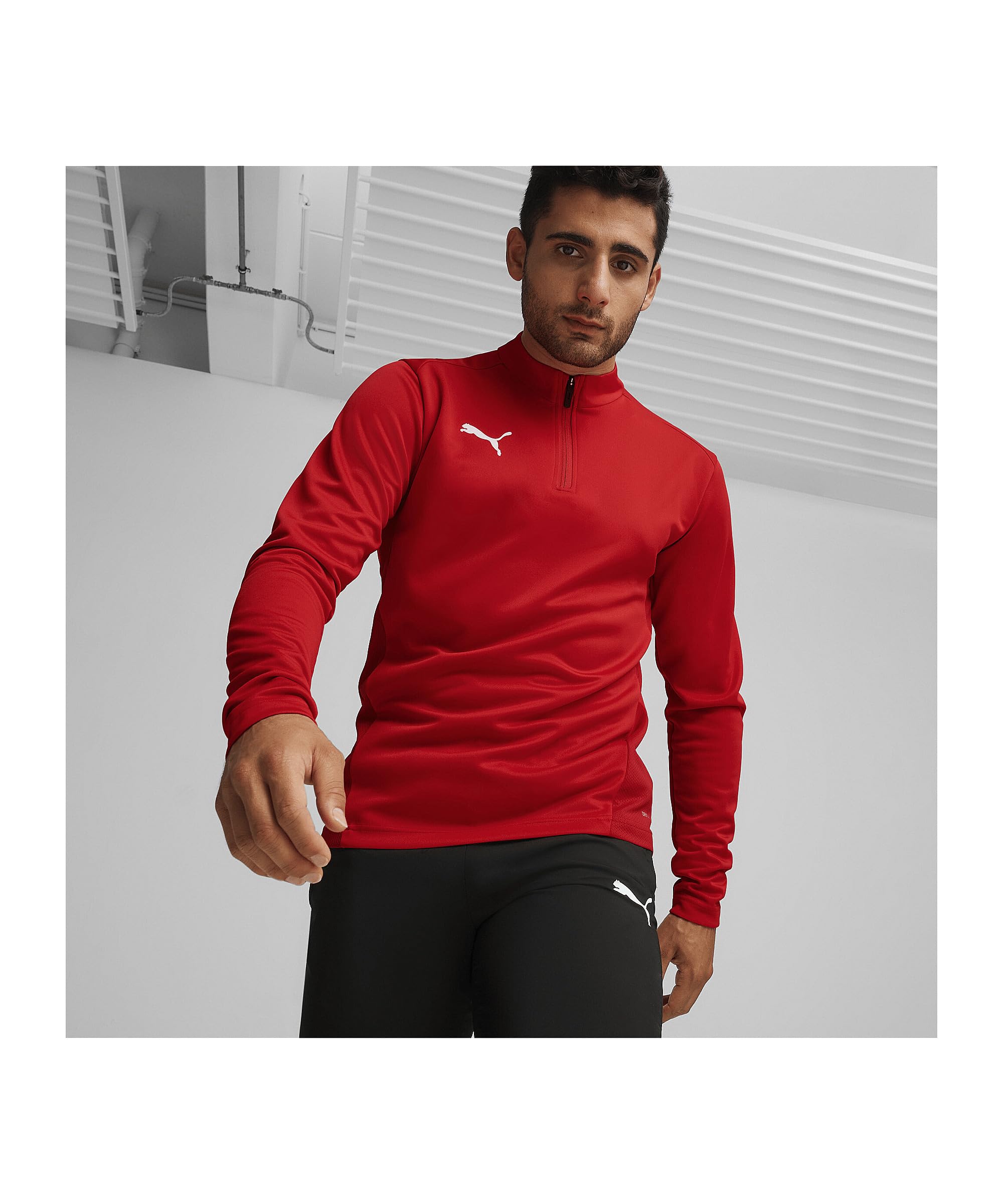 PUMA Top slim fit Uniseks Koszulka Treningowa Teamgoal Z Zamkiem 1/4