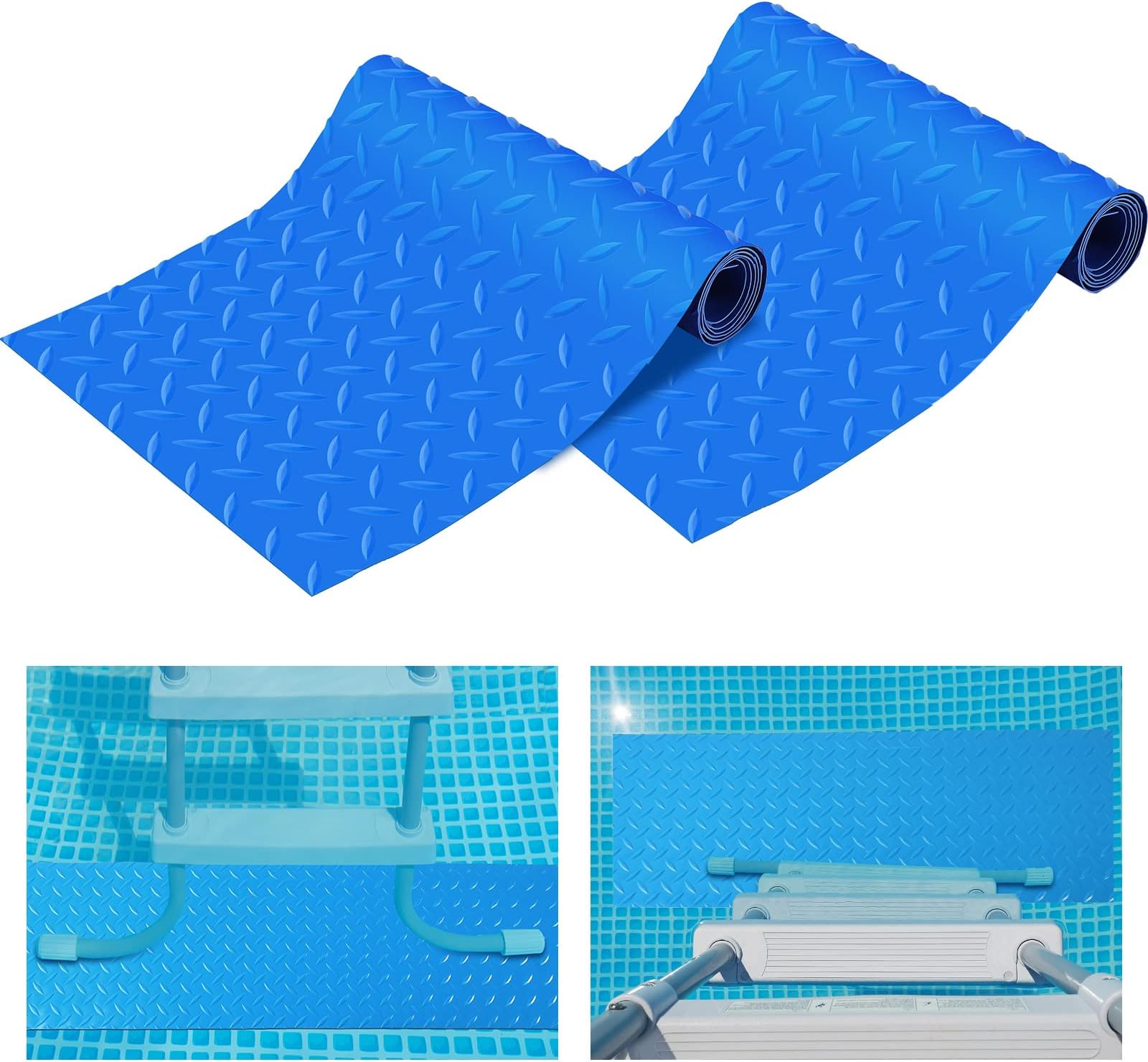 Swimming Pool Ladder Mat 40"x40" Pool Ladder Mat for