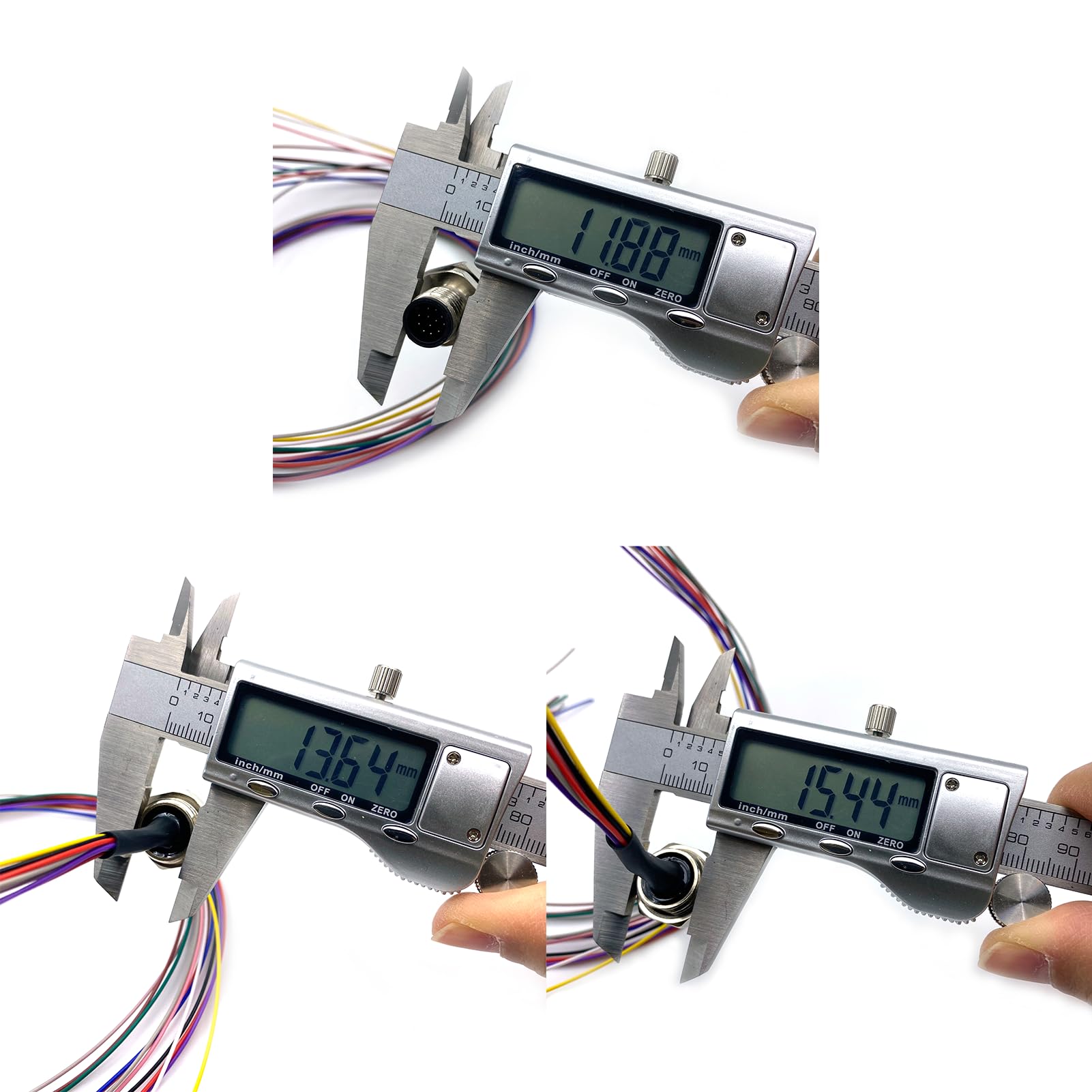 10 Stücke M12 12 Polig Männlich Verbindungsstück Kabel, Hinteres Mount Industriestecker Kabel IP67 Wasserdichter Luftfahrt Sockel Nicht Abgeschirmt Elektrisches Buchse Sensor 0.5Meter 30V 1.5A
