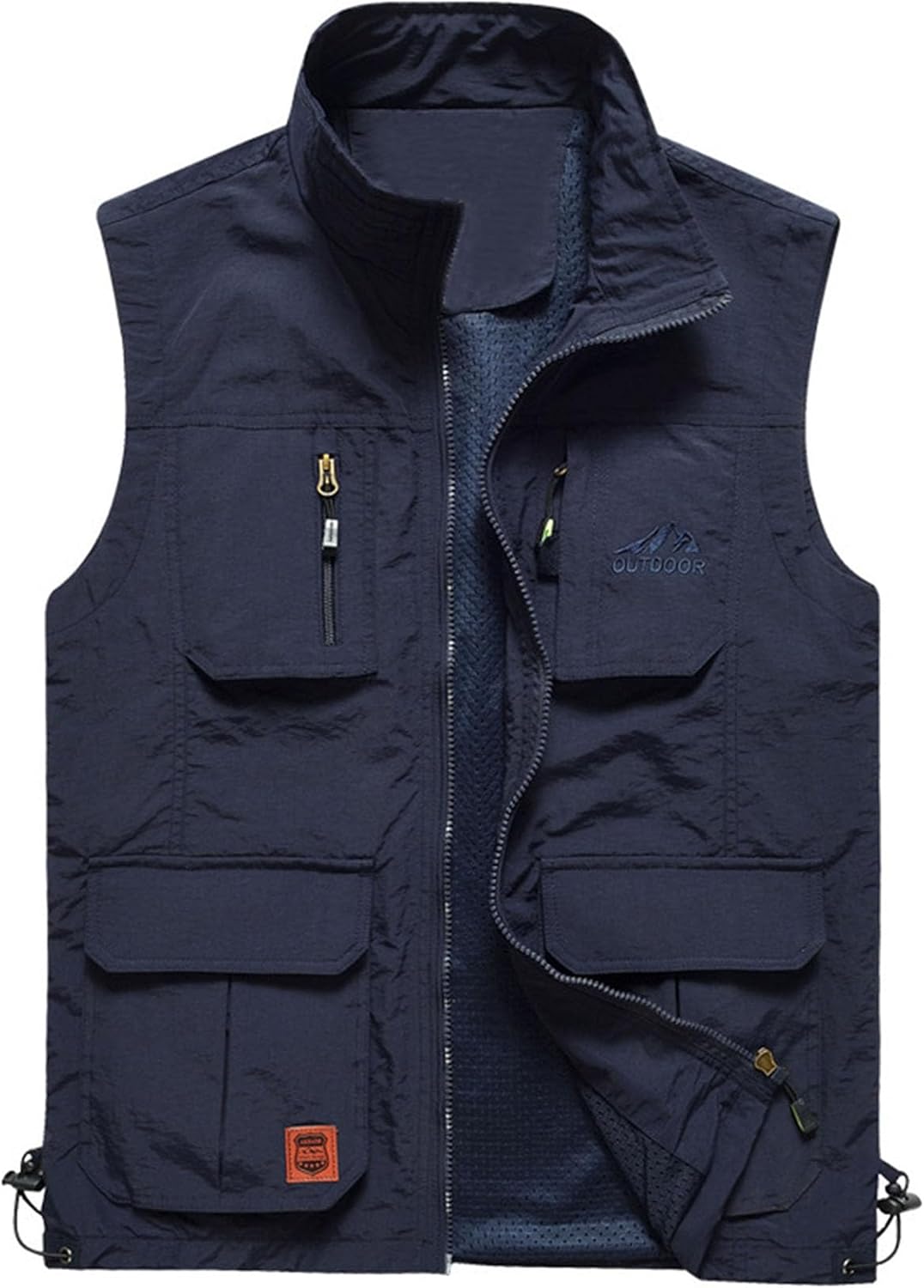 Flygo Men's Lightweight Outdoor Travel Work Fishing Vest with Multi-Pockets